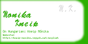 monika kneip business card